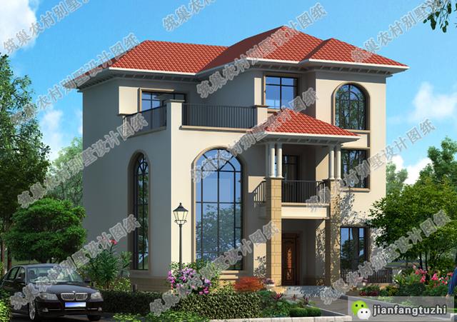 三層農村別墅設計圖，現在的農村房屋是越來越時尚大氣了