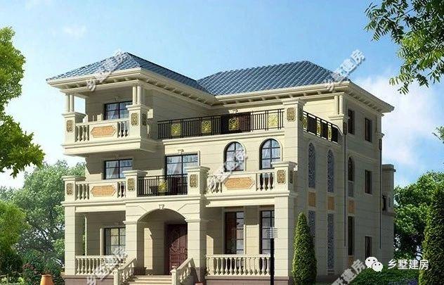 兩款歐式三層別墅設計圖，建一棟養老也行，喜歡歐式的不要錯過