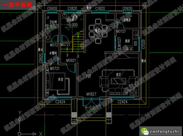 四層農(nóng)村設(shè)計(jì)別墅圖紙，占地100平米，戶型美觀大氣