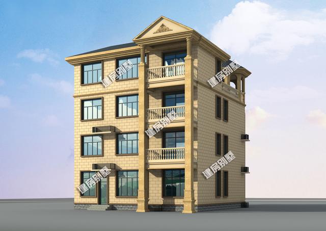 11.9米x14米農村四層自建房，帶大露臺+多邊形涼亭，在農村建肯定是同村最霸氣的那一款！