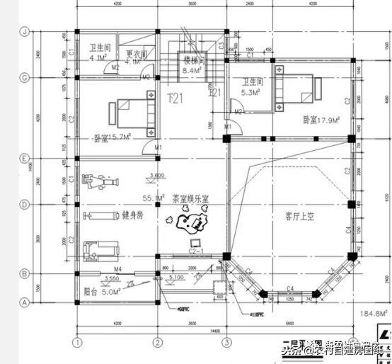 占地200平的三層豪華別墅設計圖，外觀漂亮大方，室內布局功能合理，造價經濟，絕對是你的菜！