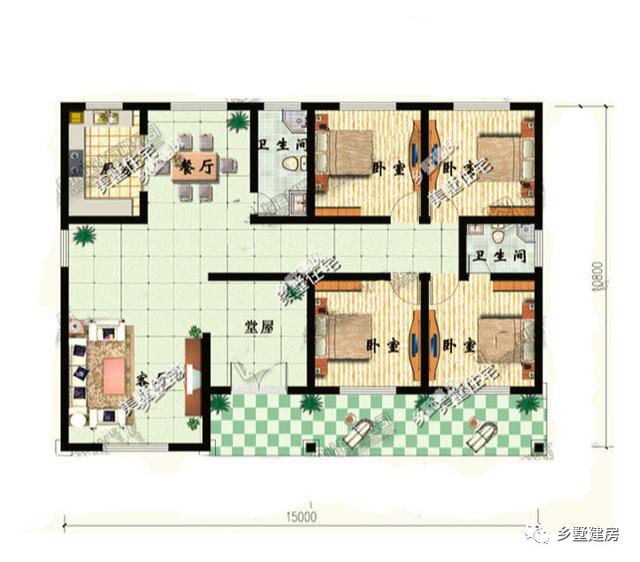 精選6套時下流行的農(nóng)村一層別墅設(shè)計圖，十萬塊包你建成，希望有你中意的一款！