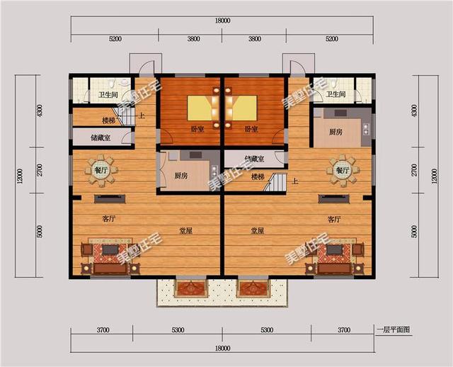 3款兄弟雙拼別墅設計圖，經典實用，精致大氣，利于兄弟和睦。