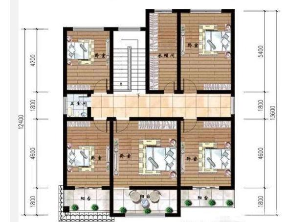 占地140平的兩款二層農村自建房，六室兩廳，簡單實用，你肯定喜歡！