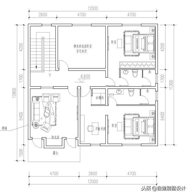 12x114款三層農村自建房，安全、實用、美觀！