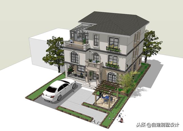 12x114款三層農村自建房，安全、實用、美觀！