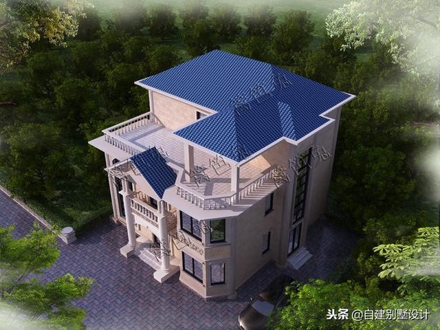 12x114款三層農村自建房，安全、實用、美觀！