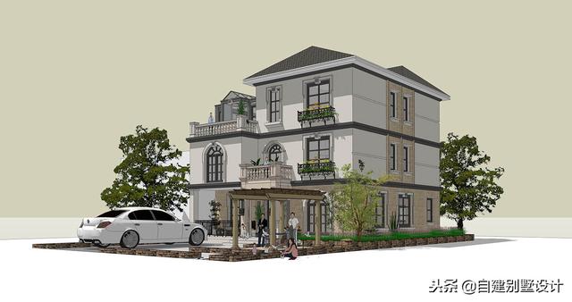 12x114款三層農村自建房，安全、實用、美觀！