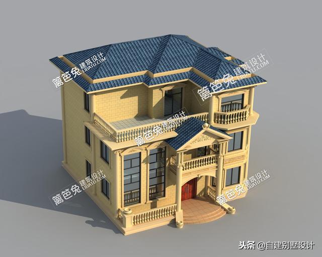 12x114款三層農村自建房，安全、實用、美觀！