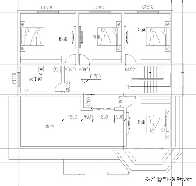 12x114款三層農村自建房，安全、實用、美觀！