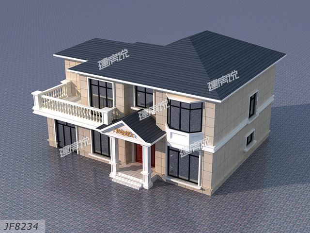 占地130平二層農村自建房，外型極好看，家有宅基地的你，可不要錯過了。