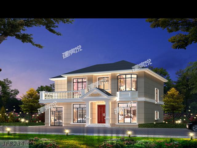 占地130平二層農村自建房，外型極好看，家有宅基地的你，可不要錯過了。