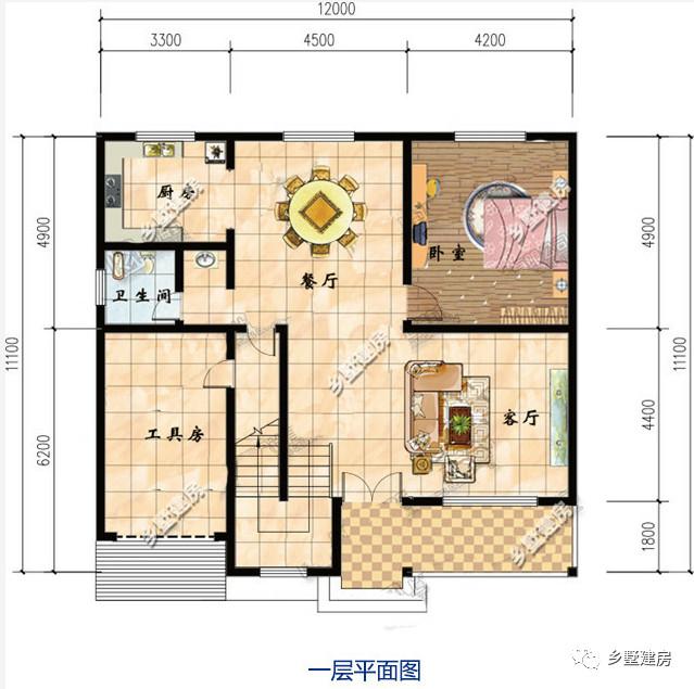 兩款帶有車庫+陽光露臺的二層農村自建房，實惠大氣，享受生活就是這么簡單！