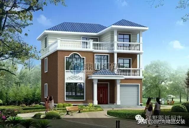 七套鄉村別墅設計圖，外觀時尚美觀，造價經濟實惠，快來選一套吧！