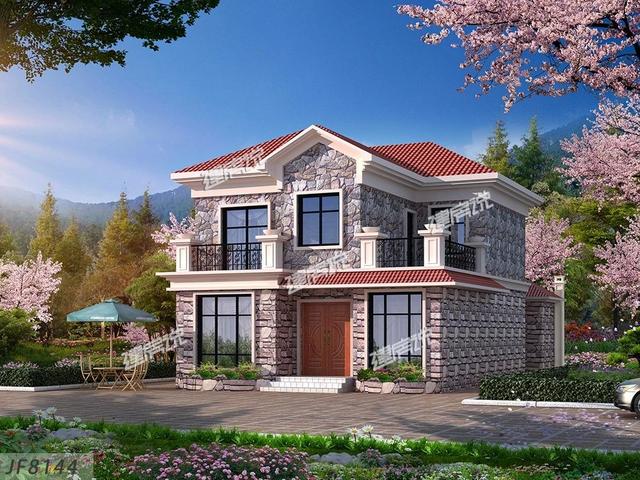 占地118平方的二層別墅設計圖，漂亮也不會太貴，一般的家庭都能承受得起。