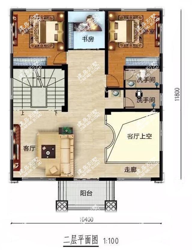 超大氣四層別墅設(shè)計(jì)圖，占地132平，外觀光彩奪目羨煞旁人