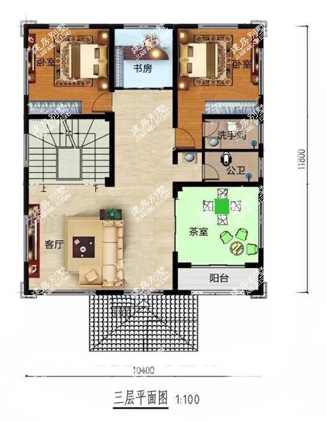超大氣四層別墅設(shè)計(jì)圖，占地132平，外觀光彩奪目羨煞旁人