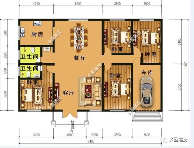 一款很適合用來當作周末度假的典雅別墅，設計優美，簡約大氣