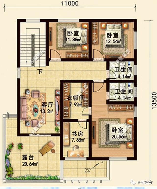 一款很適合用來當作周末度假的典雅別墅，設計優美，簡約大氣