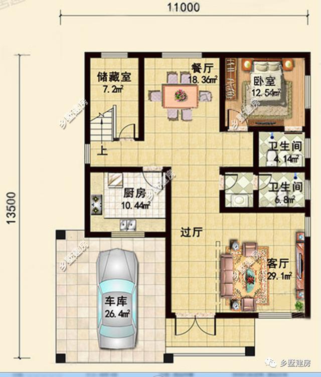 一款很適合用來當作周末度假的典雅別墅，設計優美，簡約大氣