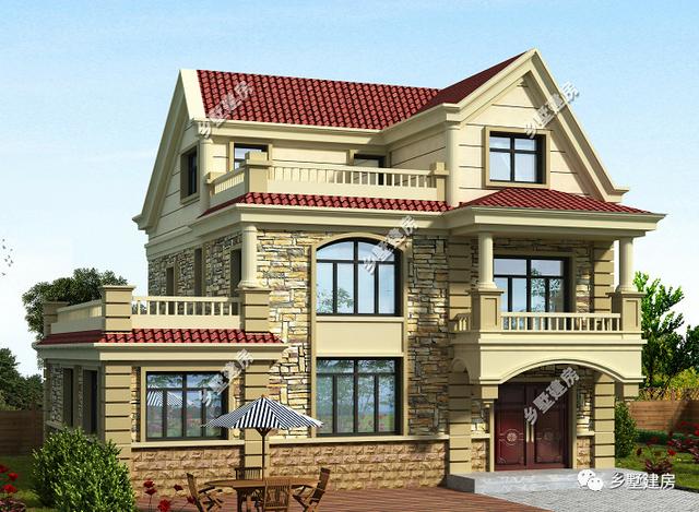 30萬三層農村小別墅設計圖，大方美觀，性價比超高