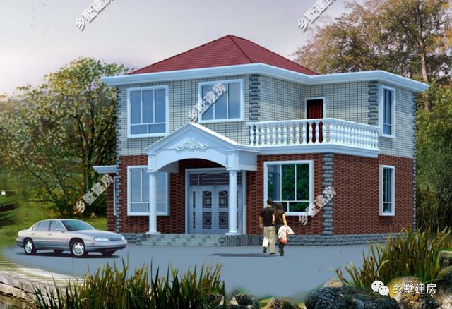 二層別墅設計圖，多窗設計，通風采光效果沒得挑