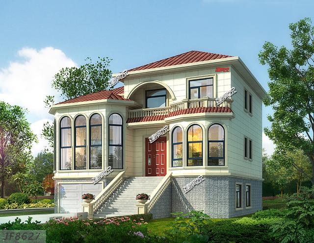 三層別墅設計圖，漂亮大氣，建一棟，讓別人羨慕去吧