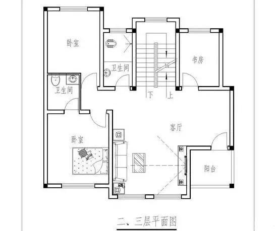 小戶型農(nóng)村自建房設(shè)計圖，戶型嬌小功能齊全，超級實(shí)用