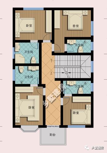 二層農村自建房小戶型設計圖，適合小宅基地的家庭建造