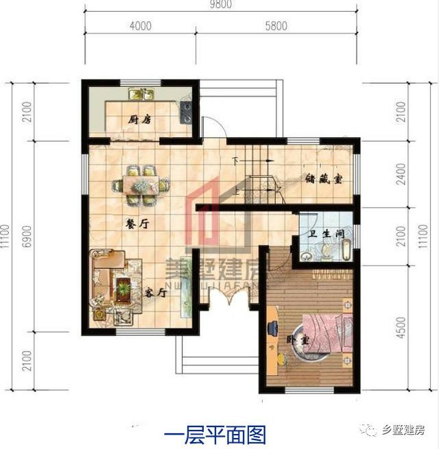 兩套農(nóng)村二層小別墅設(shè)計(jì)圖，其中一款占地86平，寬敞舒適，風(fēng)格簡(jiǎn)約純真，你不喜歡嗎？