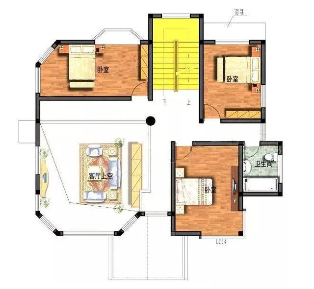 占地130平農(nóng)村三層別墅設(shè)計(jì)圖，蓋出來(lái)如同城堡一般，造價(jià)只要30萬(wàn)！