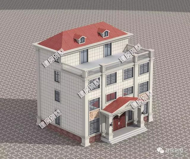 14米×12.4米四層雙拼別墅設計圖，豪華氣派，帶大客廳+獨立廚房，辦起喜事擺起酒來，就不用去借場地了。