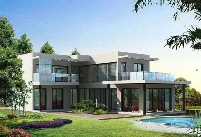 推薦兩款平屋頂現(xiàn)代風(fēng)別墅設(shè)計圖，比歐式建筑更美，比中式建筑更簡潔，一般人還真欣賞不了它的美。