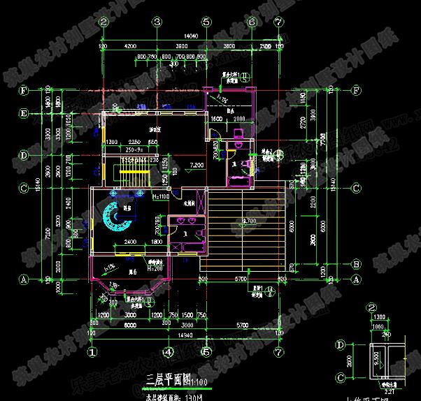 15米×15米復式三層別墅設計圖，布局合理，帶車庫，適合三代同堂居住！