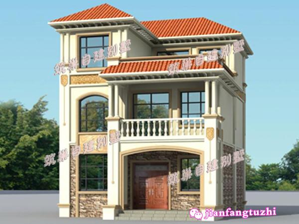 占地不到90平的三層農(nóng)村自建房，戶型雖然小，但是布局合理功能齊全，帶露臺(tái)