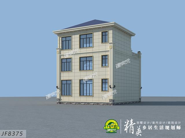 9米x13米三層簡歐別墅設計圖，不僅要美觀，室內(nèi)布局還實用，圖紙給你準備好了拿回家建吧