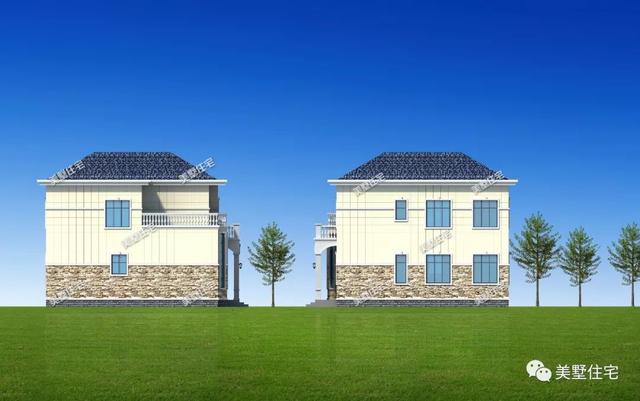 占地126平復式二層農村自建房，帶衣帽房+洗衣房，經濟又實用，不容易過時