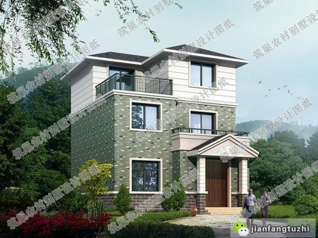 占地90平三層簡歐農村自建房，帶露臺，簡單實用，預算不到25萬！