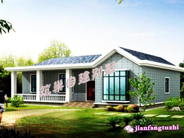 占地140平米小平房自建房，簡單易建，帶農村別墅案例實拍