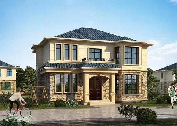 兩款二層農(nóng)村小戶型別墅自建房，第一款占地不足110平米，帶車庫設(shè)計更實用