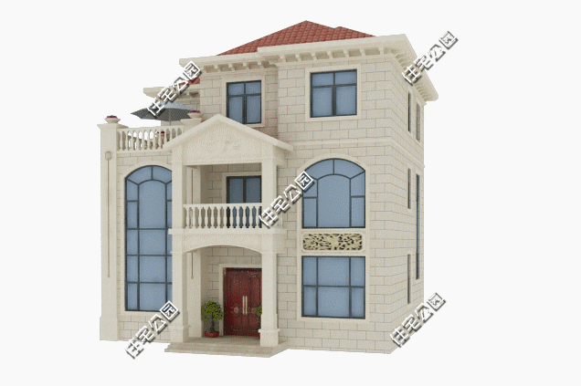 9米×11米三層經典歐式別墅設計圖，精致漂亮，布局合理