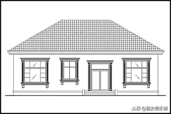14米X10.5米農村一層自建房，簡約又實用，經濟實惠，還不趕緊收藏起來給父母準備著嗎？
