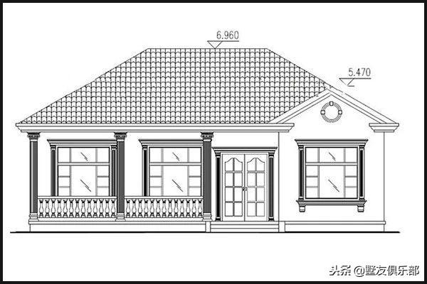 14米X10.5米農村一層自建房，簡約又實用，經濟實惠，還不趕緊收藏起來給父母準備著嗎？