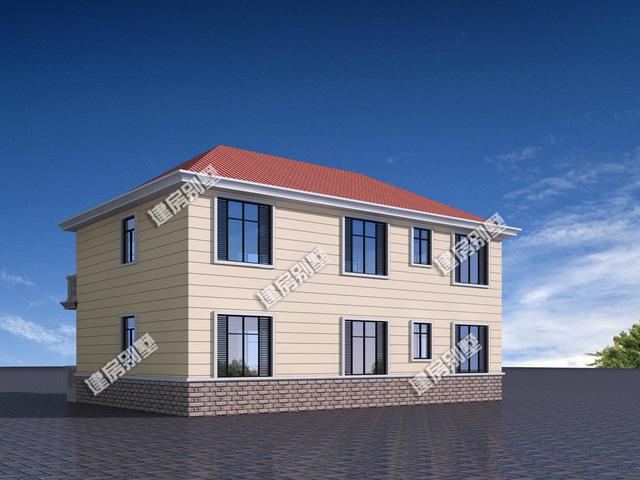 14.8米x9.6米農村二層自建房，簡單實用，住著舒服！