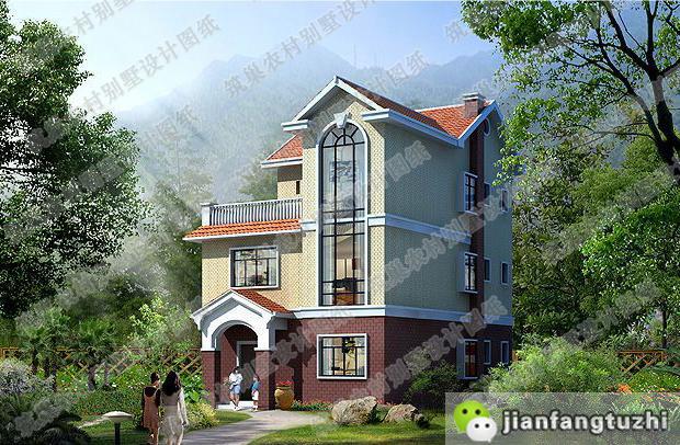 推薦2款款帶棋牌室的三層別墅設計圖，戶型一屋頂花園，只要25萬，戶型二帶地下室，奢華款70萬！