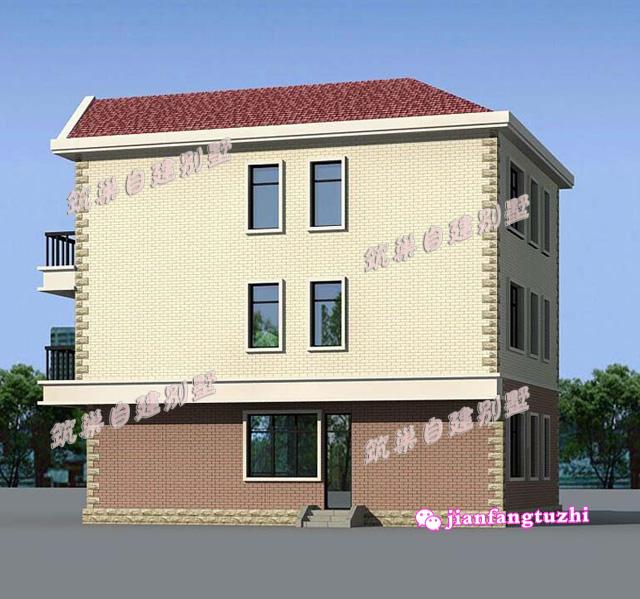 占地100平方米左右的農村三層小別墅設計圖，非常經典，舒適實用！