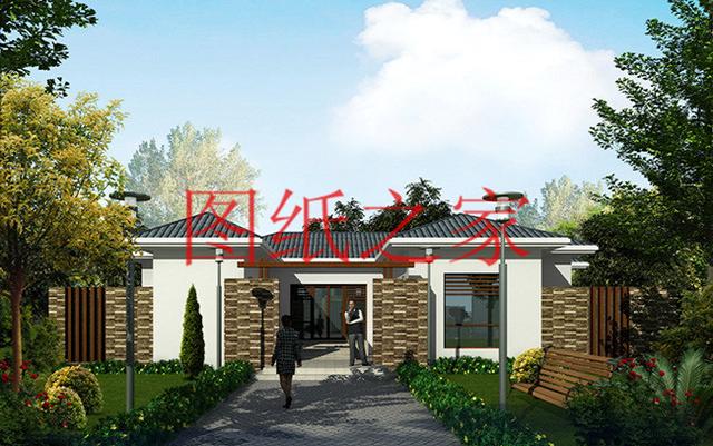 宅基地很大才能修建的一層別墅，占地300平米以上，經濟又實用，低調奢華！