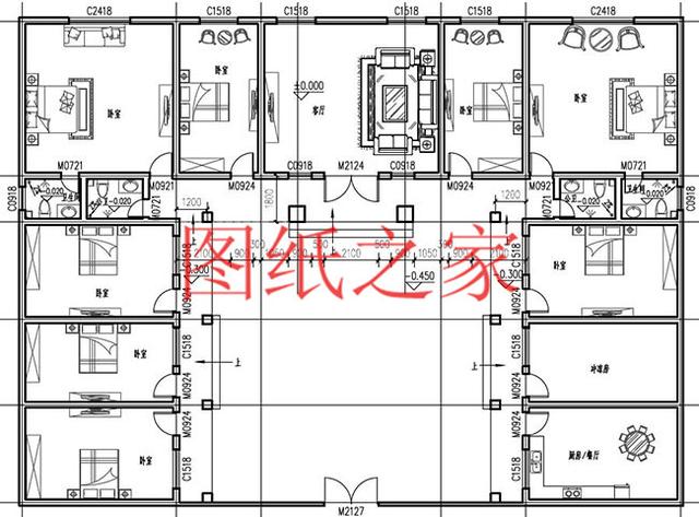 宅基地很大才能修建的一層別墅，占地300平米以上，經濟又實用，低調奢華！