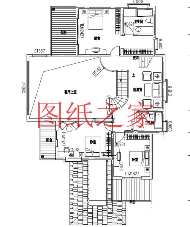 非常引人注目的三層別墅，200平米左右的大戶型，絕對與眾不同！