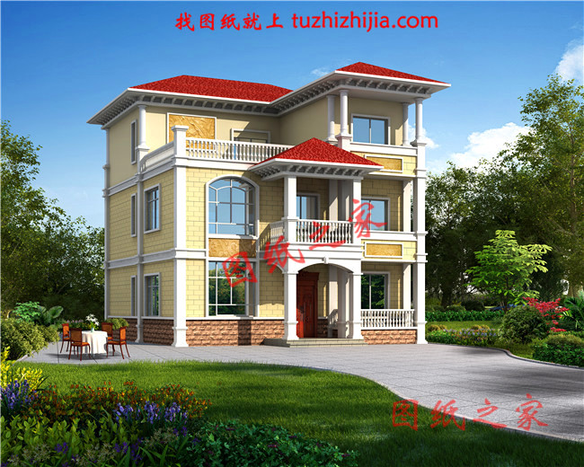 住宅設計公司三層別墅設計圖紙，6套農村自建房設計圖分享給大家！